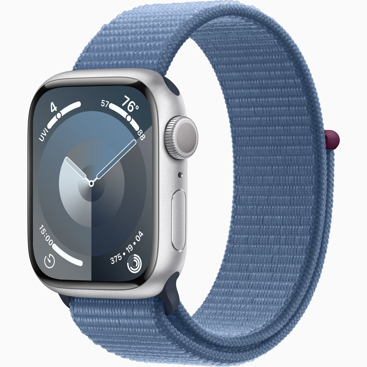APPLE WATCH SERIES 9 41MM SILVER WINTER BLUE SPORT LOOP