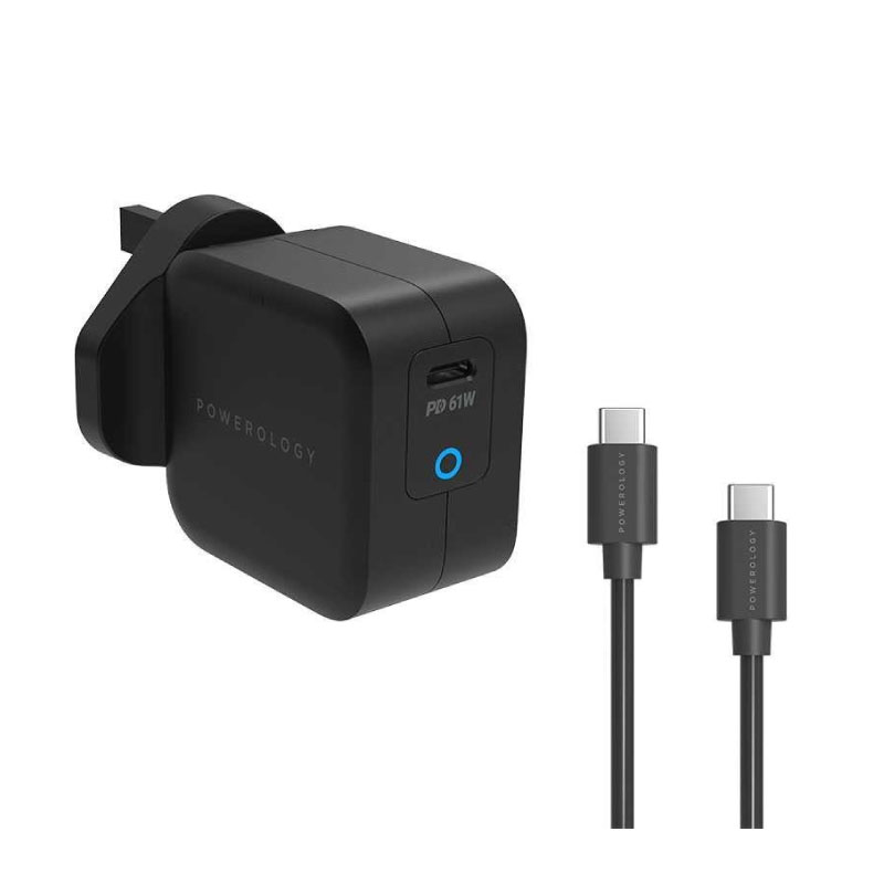 Powerology 32W Plug with USB C to Lightning Cable